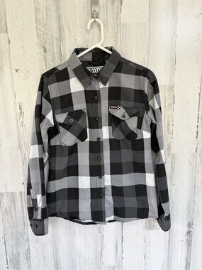 DIXXON Flannel Co Women’s Size Medium The Finish Line Button Down Flannel Shirt